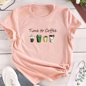 2 LEFT! Time for Coffee Graphic T Shirt